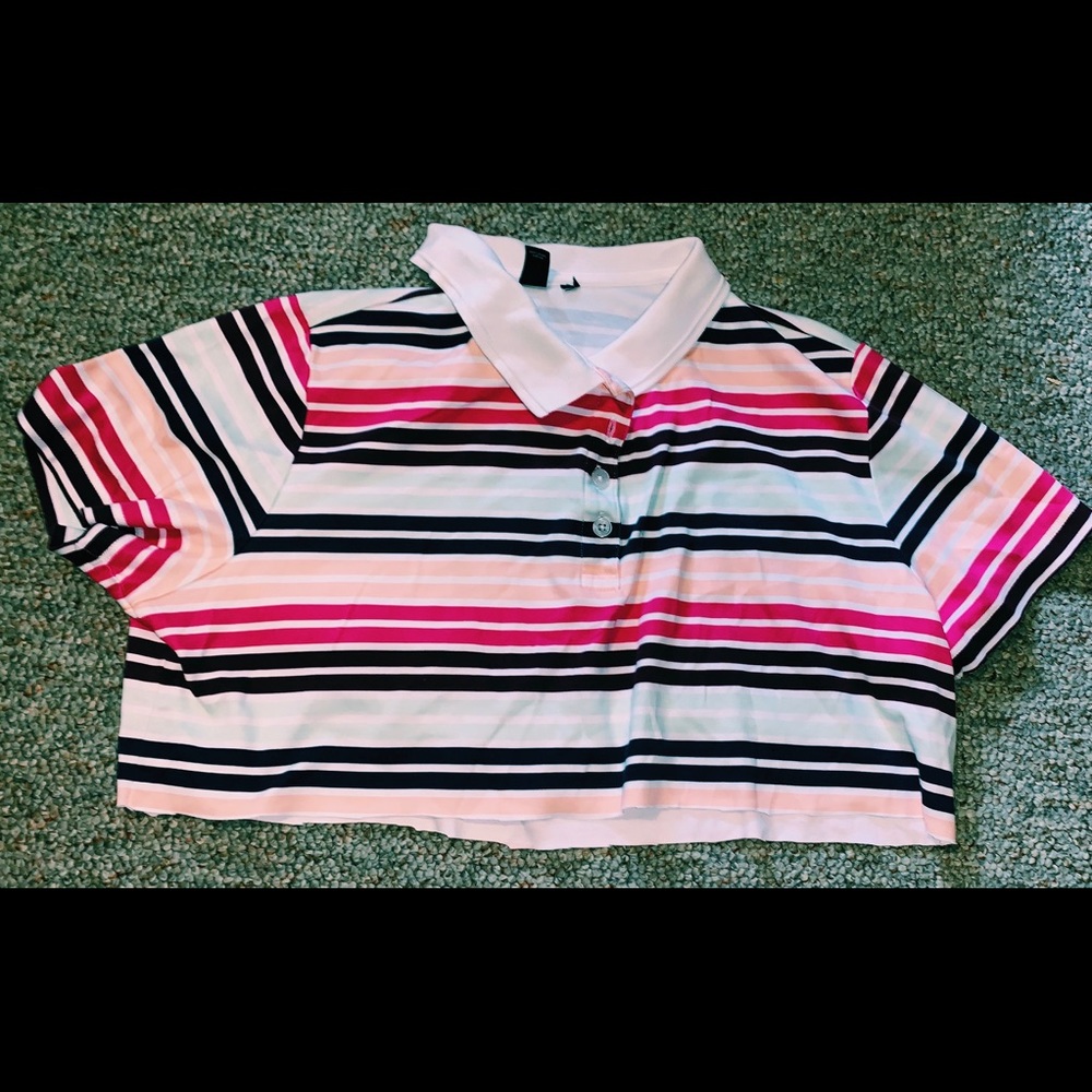 Striped crop top